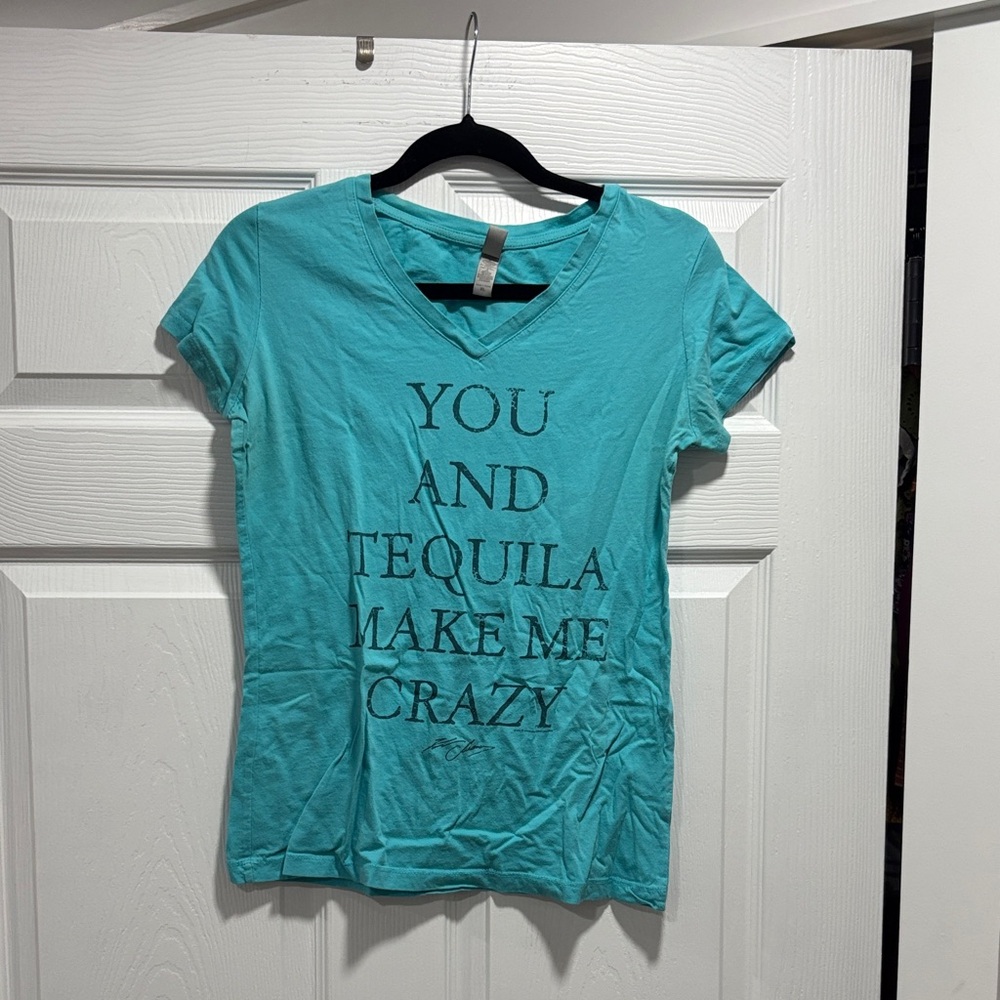 Teal Graphic Tee - Women Tops
